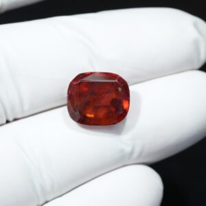Natural African Gomed Ratna (Hessonite Garnet) Origin Africa, Weight 12.47 Ratti / 11.340 Carat, 100% Natural, Untreated, Lab-Tested
