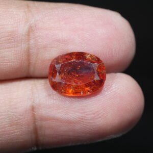 Natural Ceylon Gomed Ratna (Hessonite Garnet) 6.20.0 Carat , 6.82 ratti