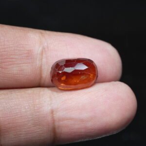 Natural African Gomed Ratna (Hessonite Garnet) Origin Africa, Weight 07:68 Ratti / 06.960 Carat,