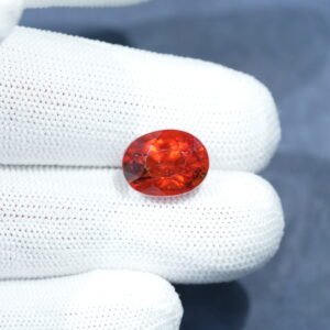 Natural African Gomed Ratna (Hessonite Garnet) Origin Africa, Weight 10:82 Ratti / 09:40 Carat,
