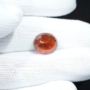 Natural African Gomed Ratna (Hessonite Garnet) Origin Africa, Weight 10.10 Carat / 11.11 Ratti