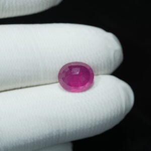 Natural African Manik (Ruby Gemstone) Weight: 6.27 Ratti / 05.70 Carat