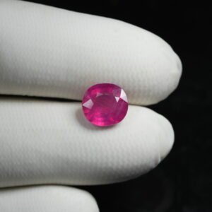 Natural African Manik (Ruby Gemstone) Weight: 5.40 Ratti / 4.91 Carat