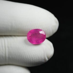 Natural African Manik (Ruby Gemstone) Weight: 04.86 Ratti / 4.42 Carat