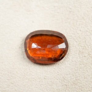 Natural African Gomed Ratna (Hessonite Garnet) Origin Africa, Weight 07.23 Ratti / 06.58 Carat,