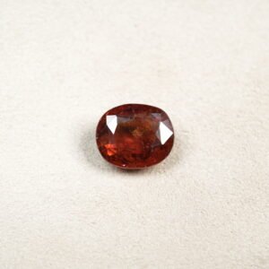Natural Ceylon Gomed Ratna (Hessonite Garnet) 07.34 Carat , 08.07 Ratti