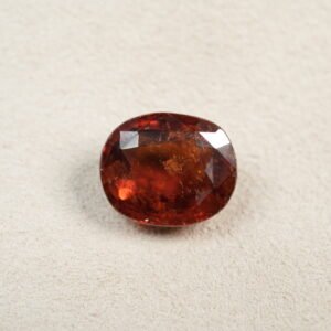Natural Ceylon Gomed Ratna (Hessonite Garnet) 07.34 Carat , 08.07 Ratti