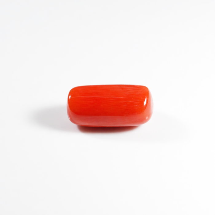 Natural Moonga Stone 14.06 Ct | Certified Red Coral