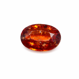 Natural Hessonite Garnet (Gomed) 6.42 Carat – Certified Gemstone