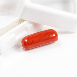 Natural 7.45 Ct Red Coral (Moonga) | GIL Lab Certified