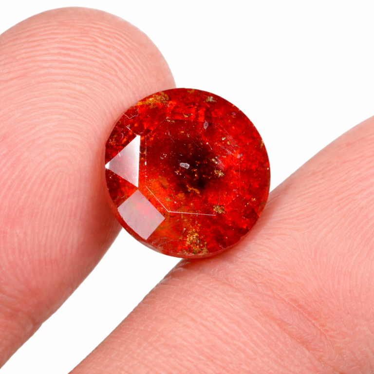 Hessonite Garnet (Gomed) 12.60 Carat – Natural Certified Gemstone