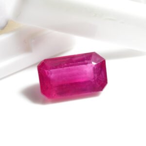 Premium 6.25 Ct Pink Ruby Stone – Natural Certified Manik Gemstone