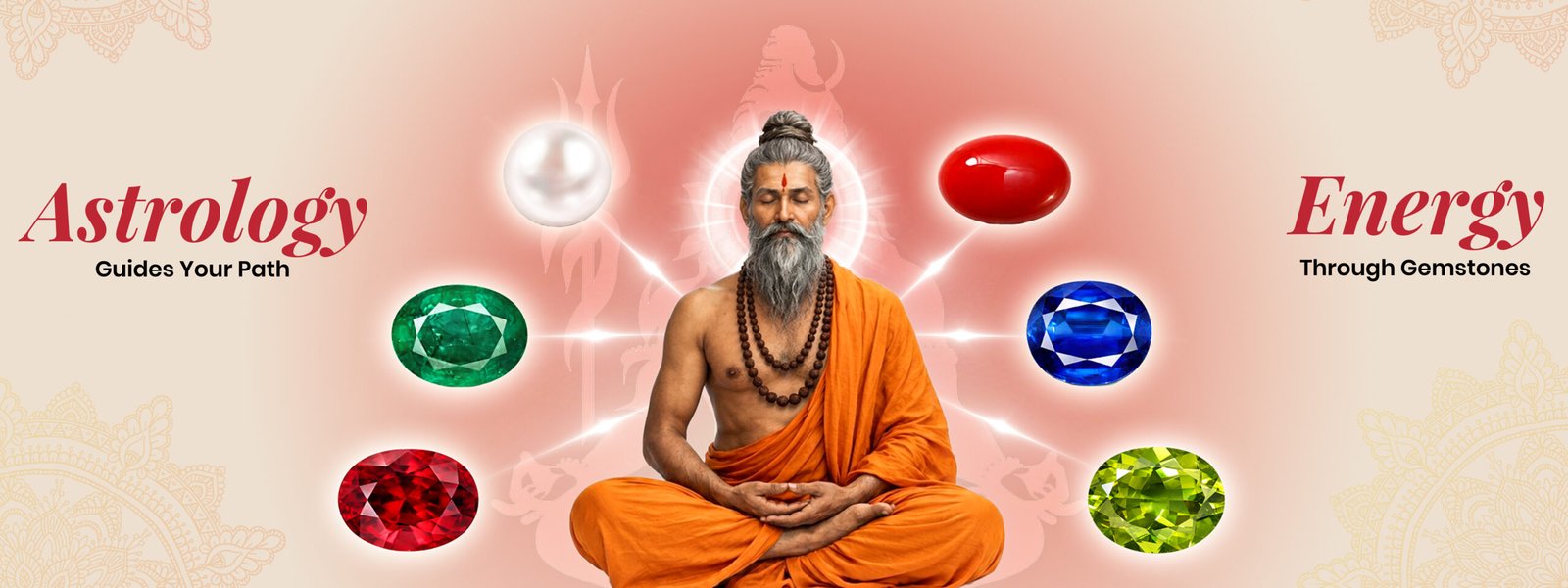 natural gemstone in India astrology energy ruby emerald blue sapphire pearl coral