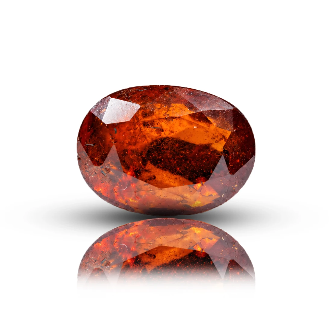 hessonite garnet gomed stone 6.91 cts