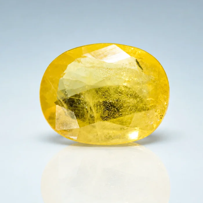 Natural Yellow Sapphire (Pukhraj) – 4.13 cts