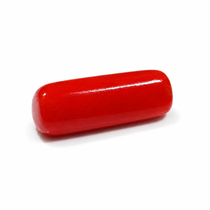 Natural 7.64 Ct Red Coral (Moonga) | GIL Lab Certified