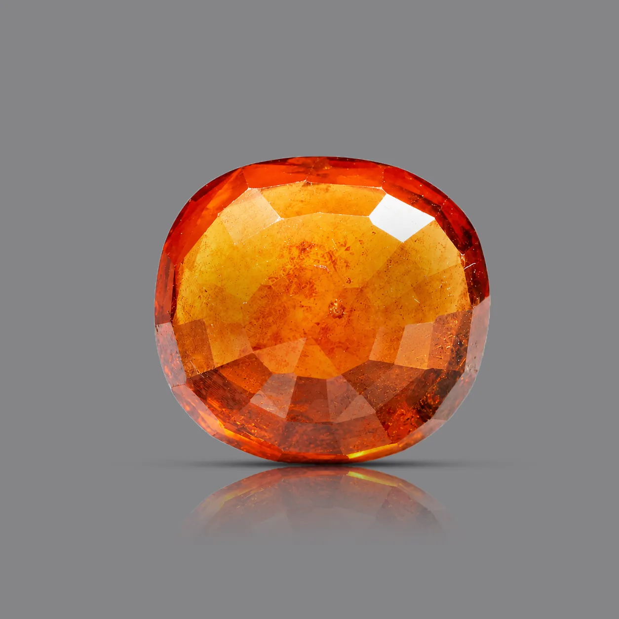 hessonite garnet gomed Back side