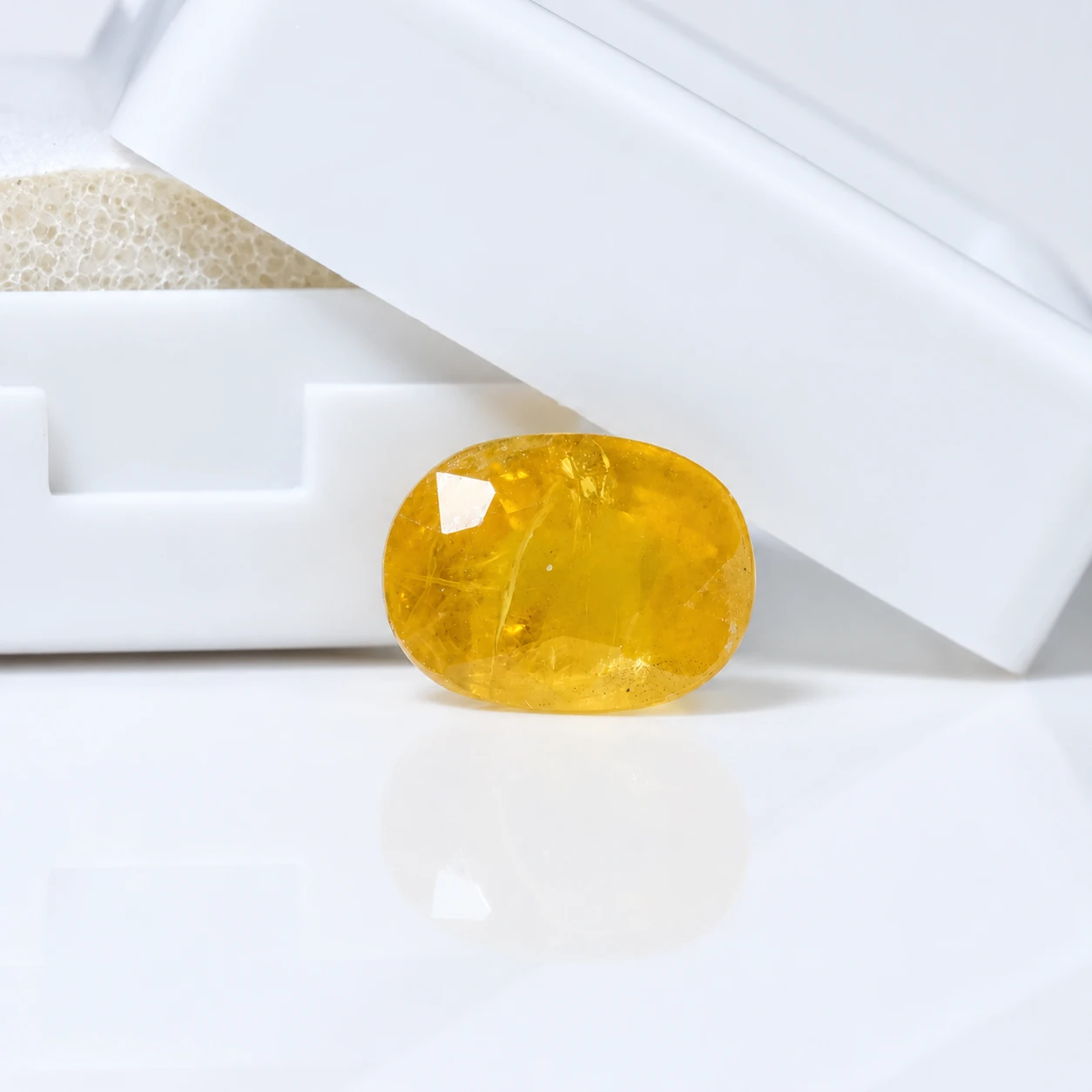 4.30 Ct Certified Natural Yellow Sapphire primary
