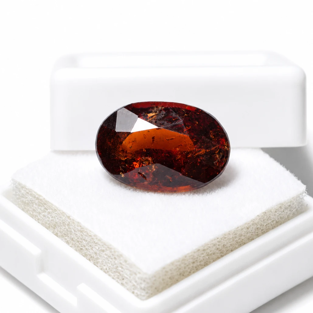 Natural Hessonite Garnet (Gomed)- 8.80 carat - Image 3