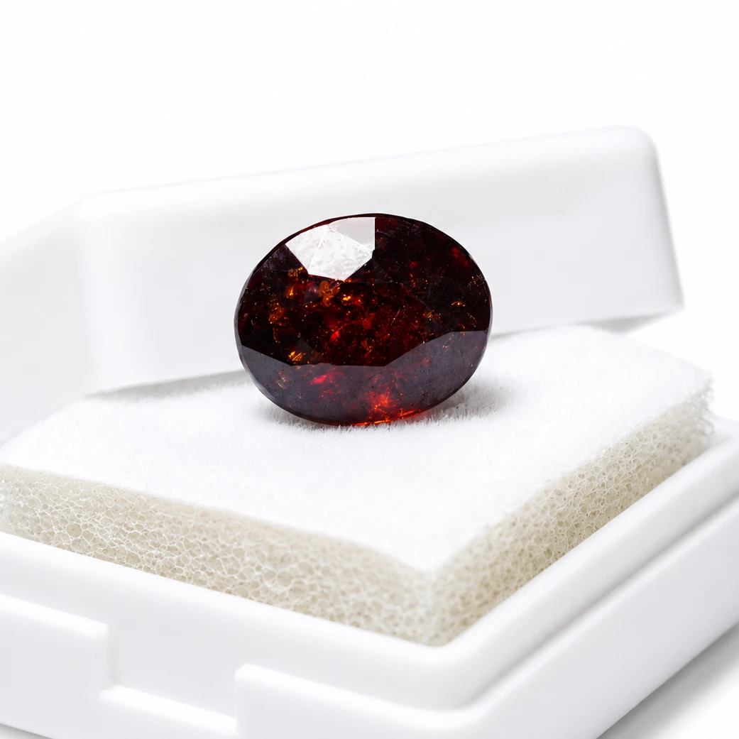 Certified Garnet Gemstone 8.05 ct Secondary