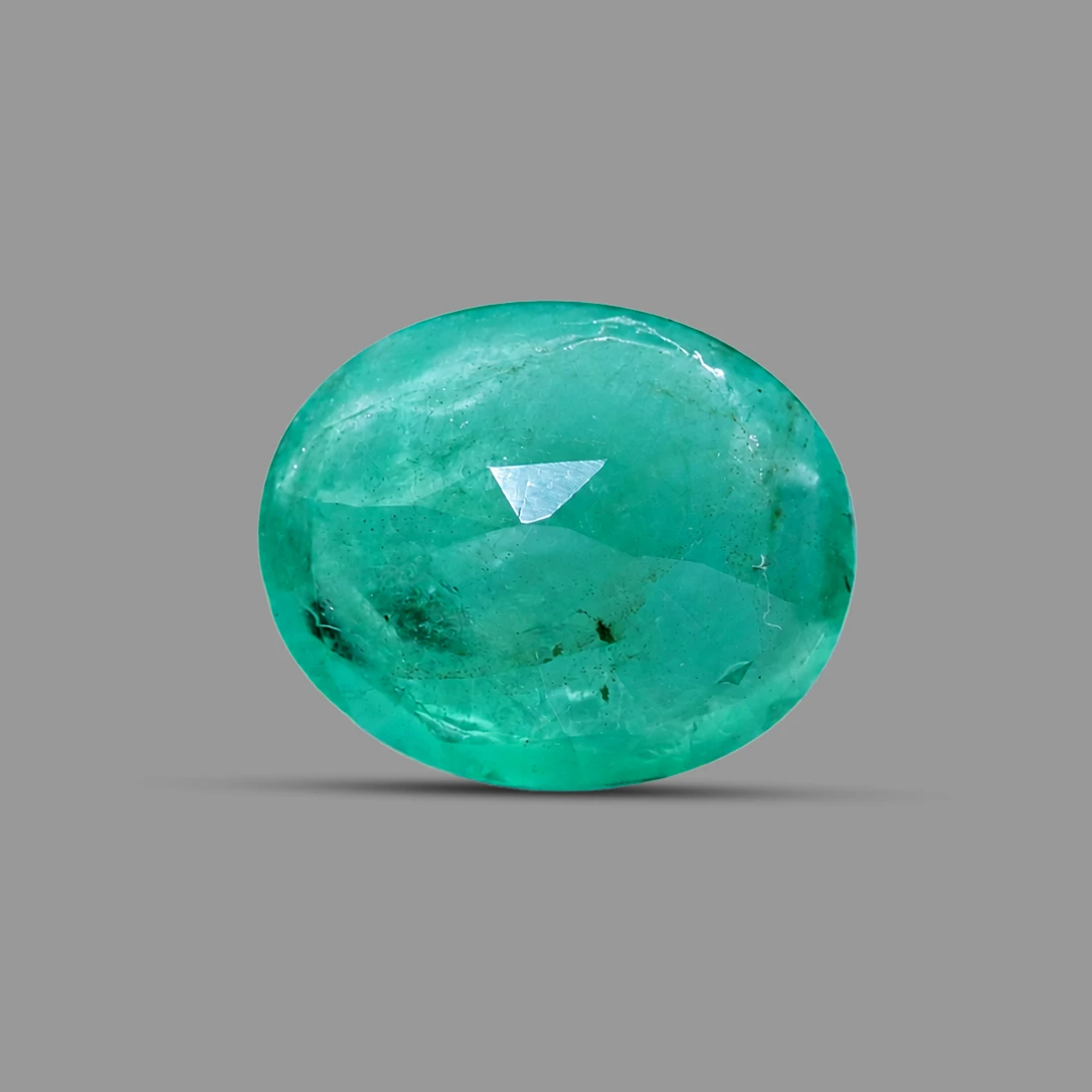 Green Emerald (Panna) 8.30 ct backside