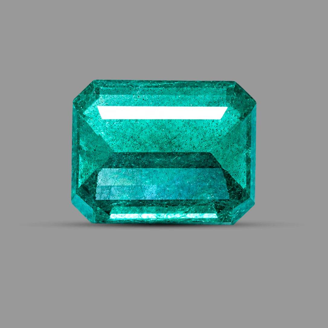 Green Emerald (Panna) 6.30 ct backside