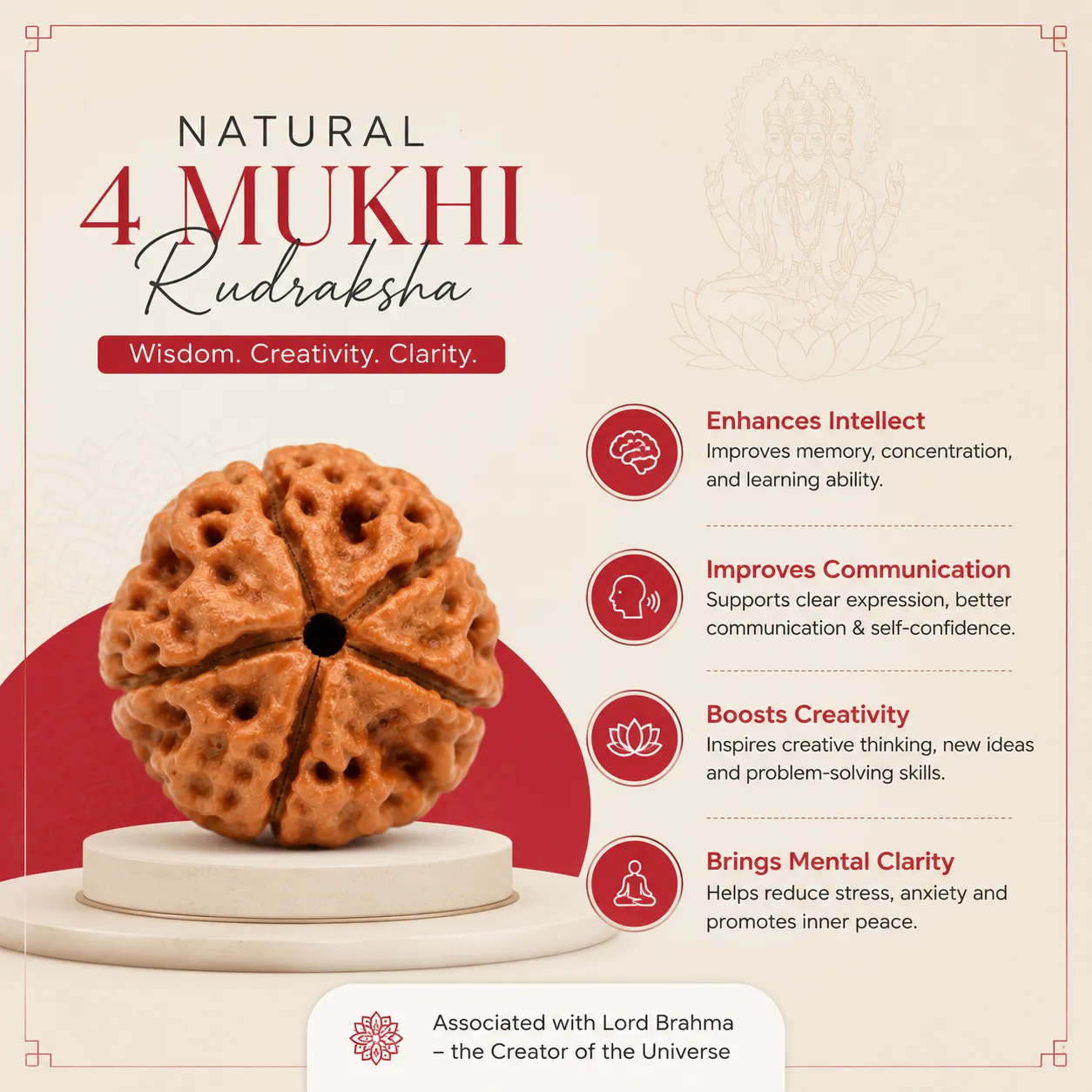 4 Mukhi Rudraksha benefits
