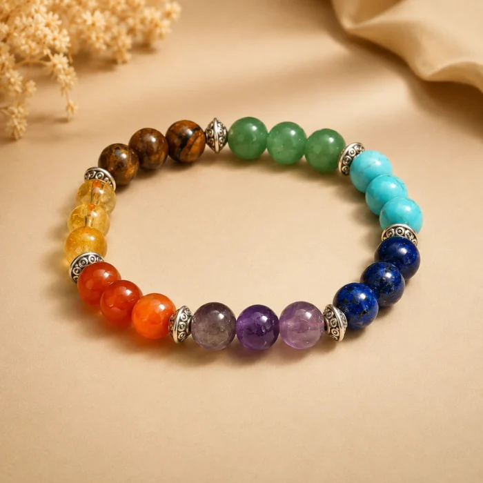 Original 7 Chakra Bracelet for Men & Women | Natural Healing Stones