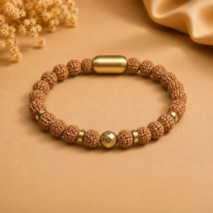 Spiritual Dhan Rudraksha Bracelet for Men & Women | Positive Energy & Divine Blessings