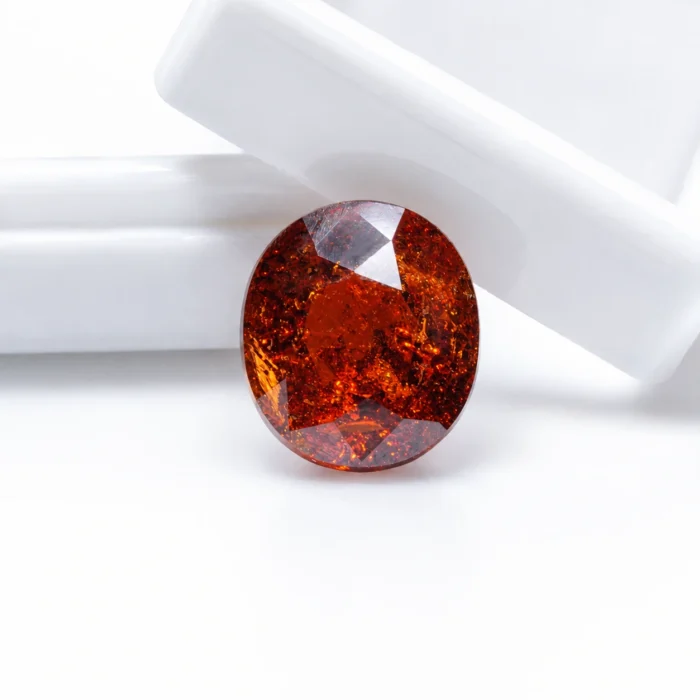 Natural Hessonite Garnet (Gomed) – 9.83 carat