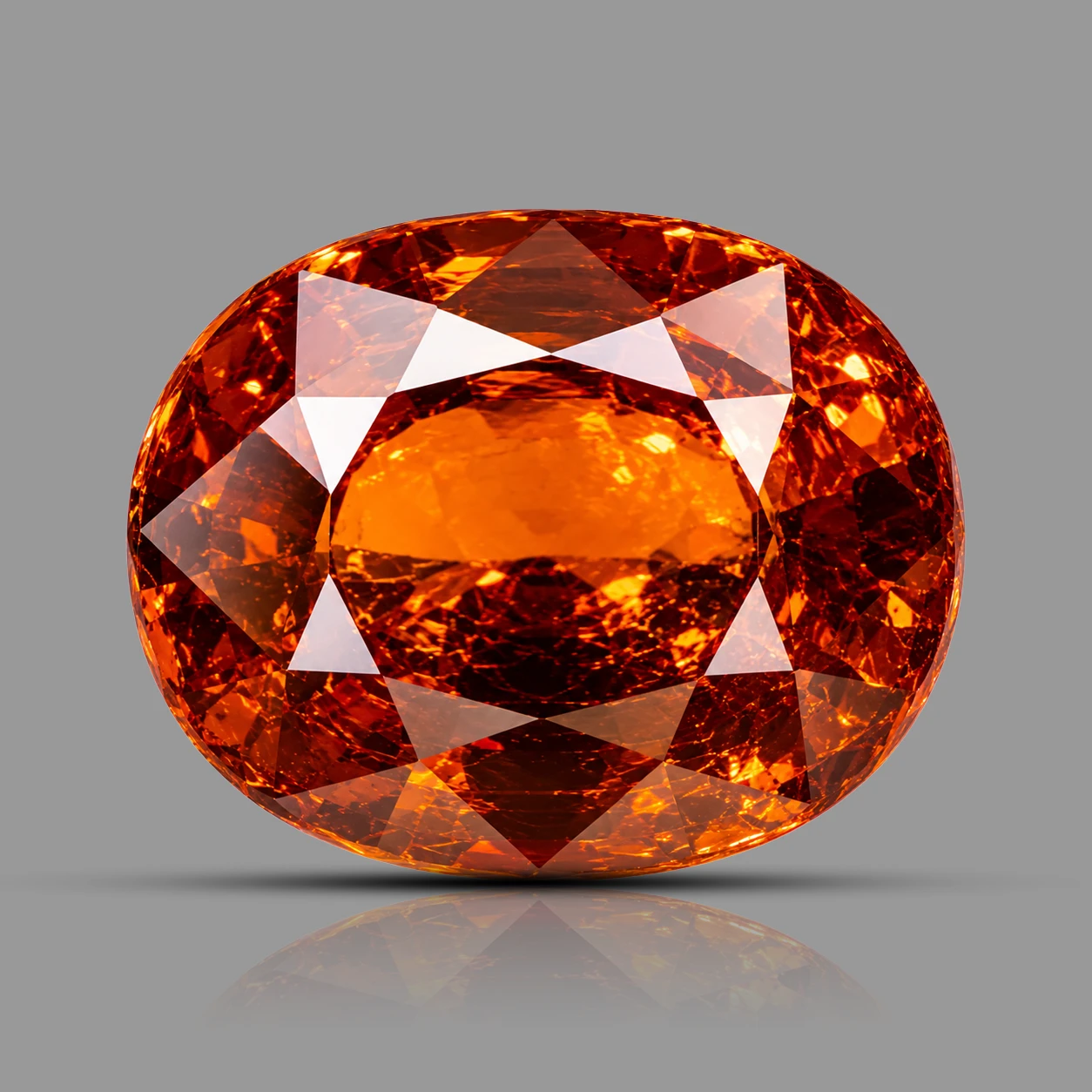 Natural Hessonite Garnet (Gomed) gemstone 9.58 ct