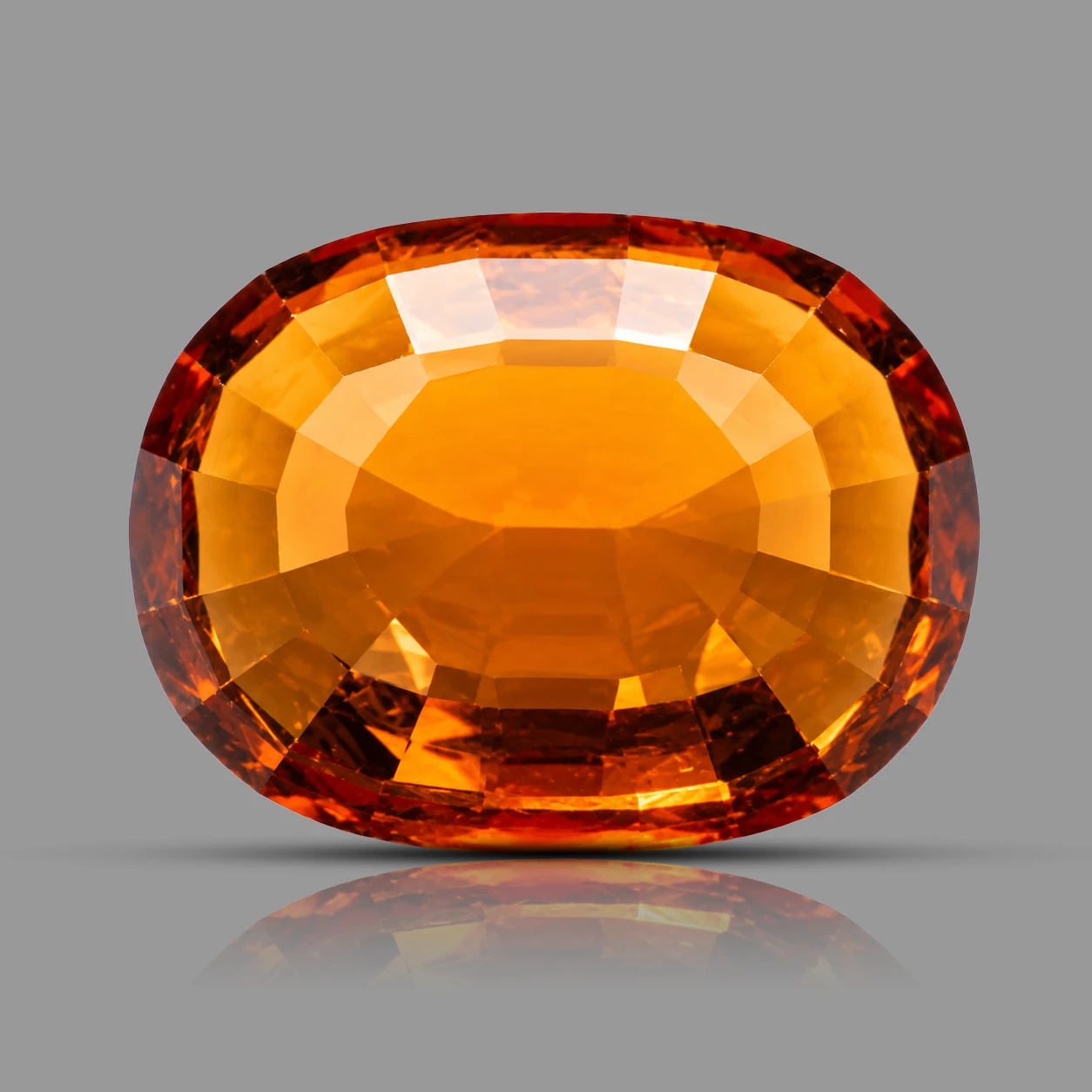 10.46 ct Hessonite Garnet backside