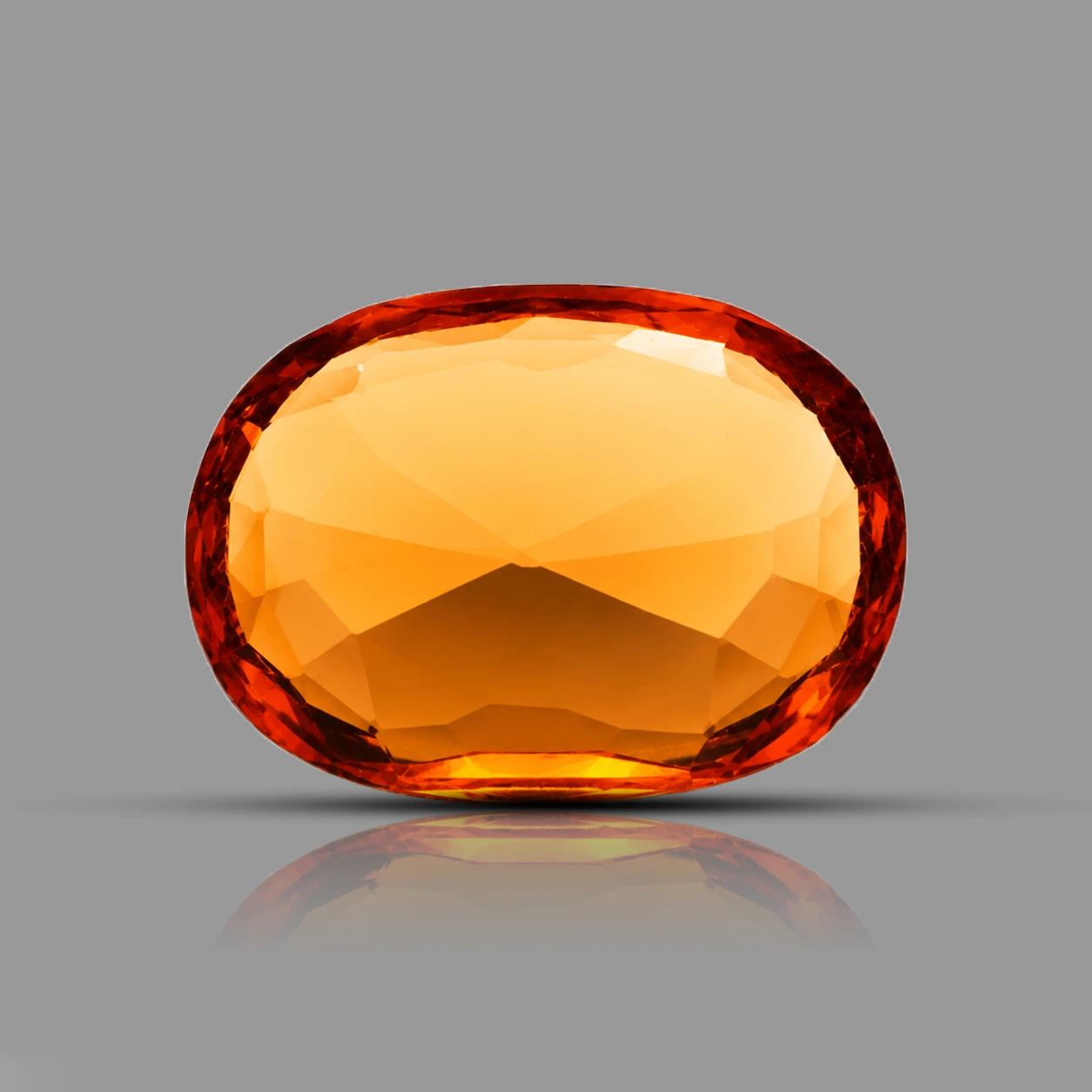 Hessonite Garnet 5.15 ct backside