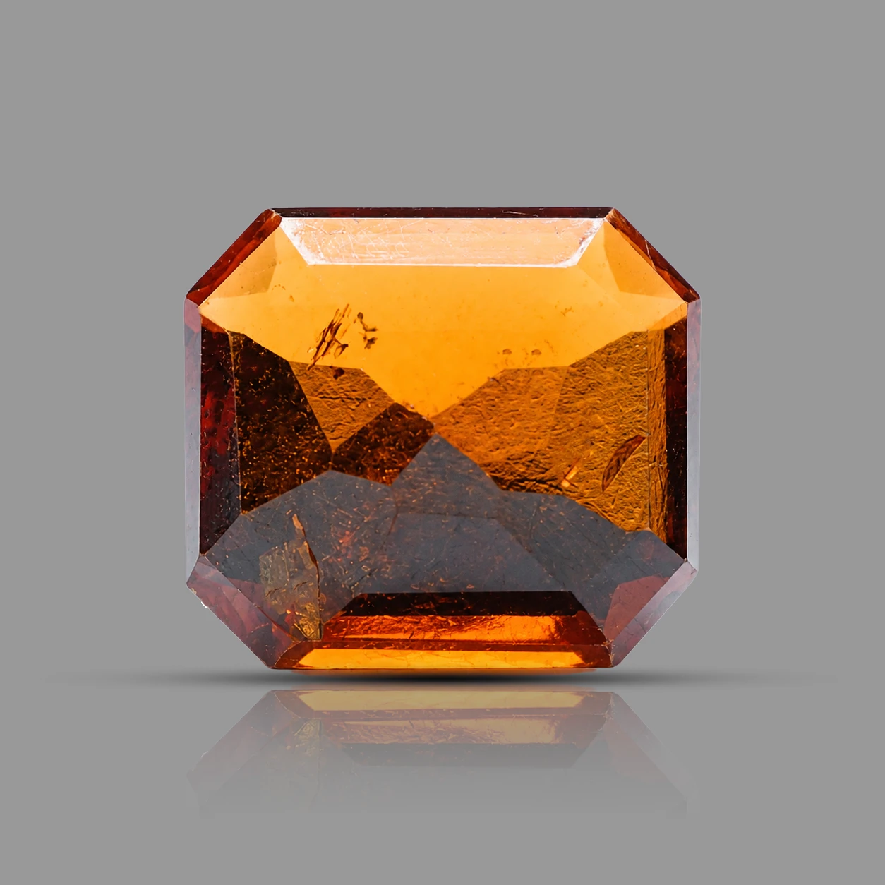 Natural Hessonite Garnet (Gomed) backside