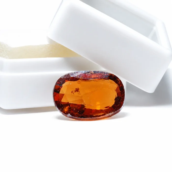 Natural Hessonite Garnet (Gomed) – 6.65 carat
