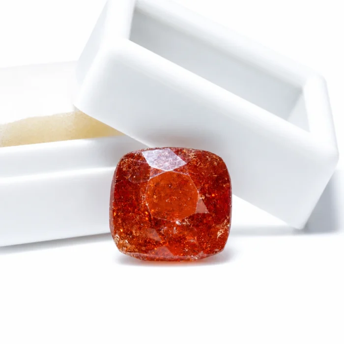 Natural Hessonite Garnet (Gomed) – 8.09 carat