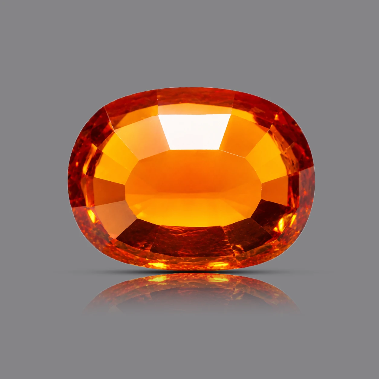 6.39 ct Natural Hessonite Garnet backside