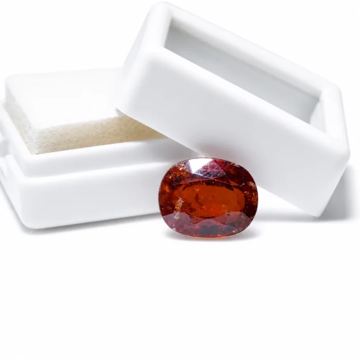 Natural Hessonite Garnet (Gomed) – 6.39 carat