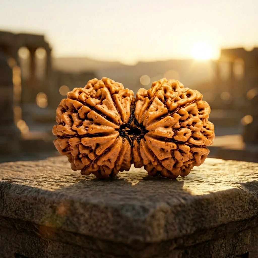 Natural Nepali Gauri Shankar Rudraksha background