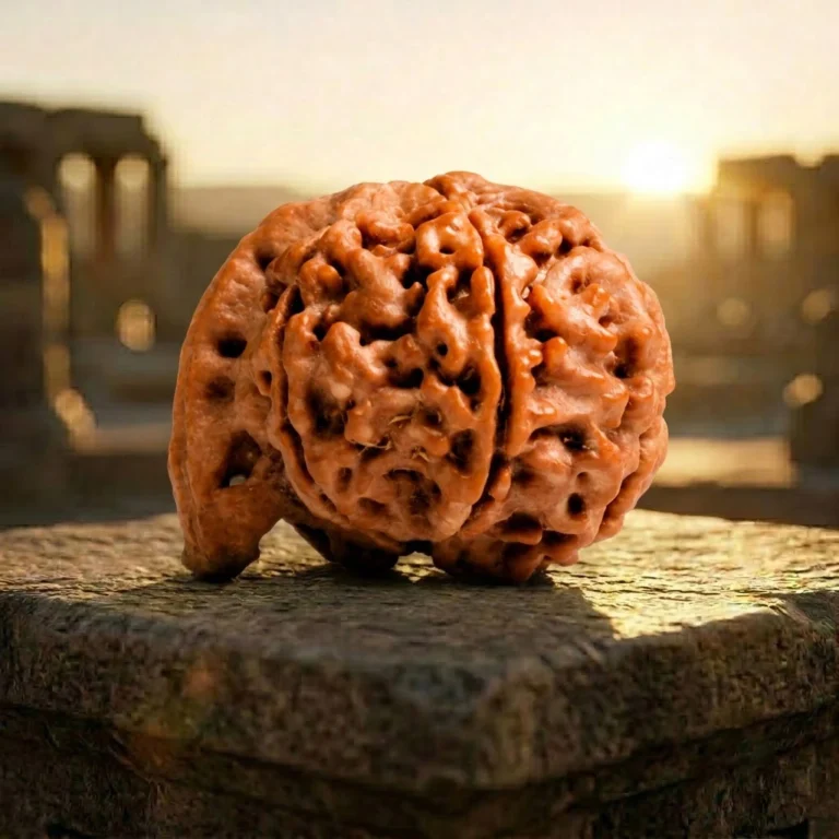 original Ganesh Rudraksha for success with background