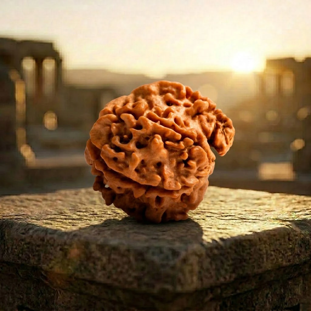 lab-certified Original Ganesh Rudraksha with background