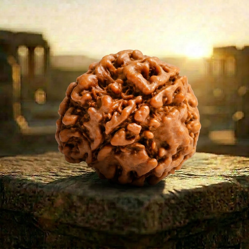 Ganesh Rudraksha bracelet wealth happiness with background
