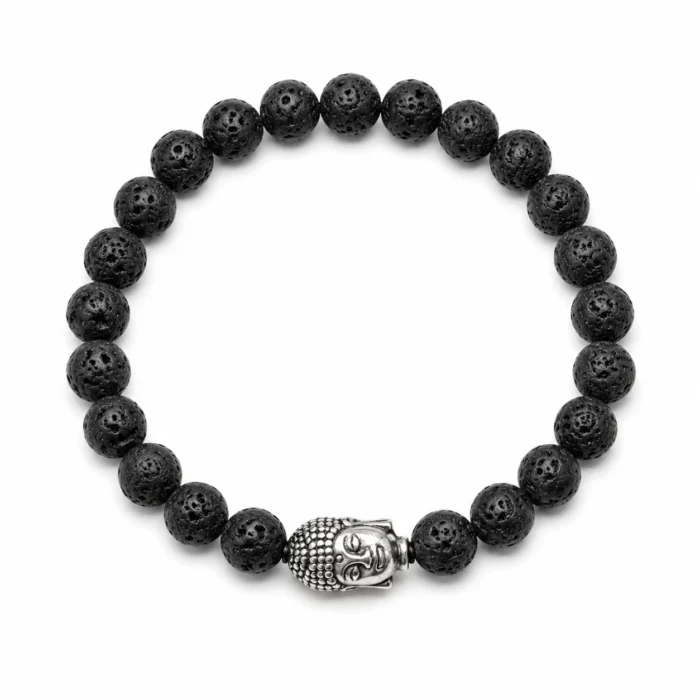 Lava Stone Buddha Bracelet | Original & Certified