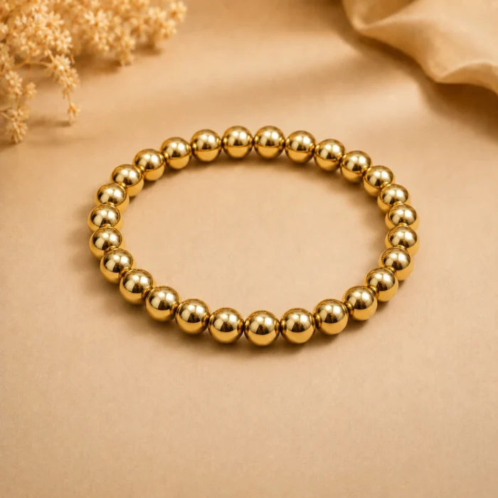Natural Golden Pyrite Bracelet for Prosperity & Positive Energy