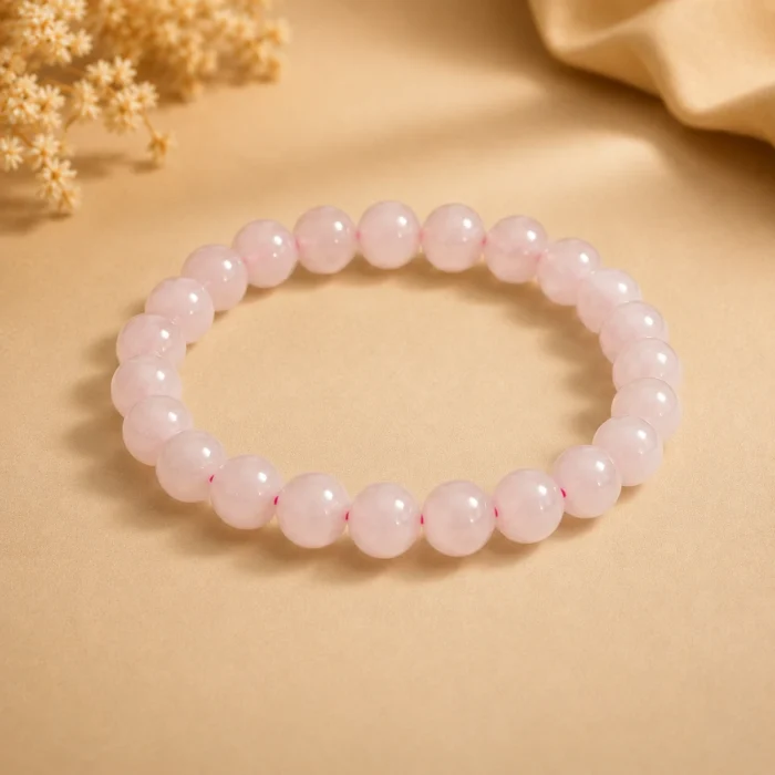 Rose Quartz Bracelet for Love & Relationships | Original & Certified Gemstone