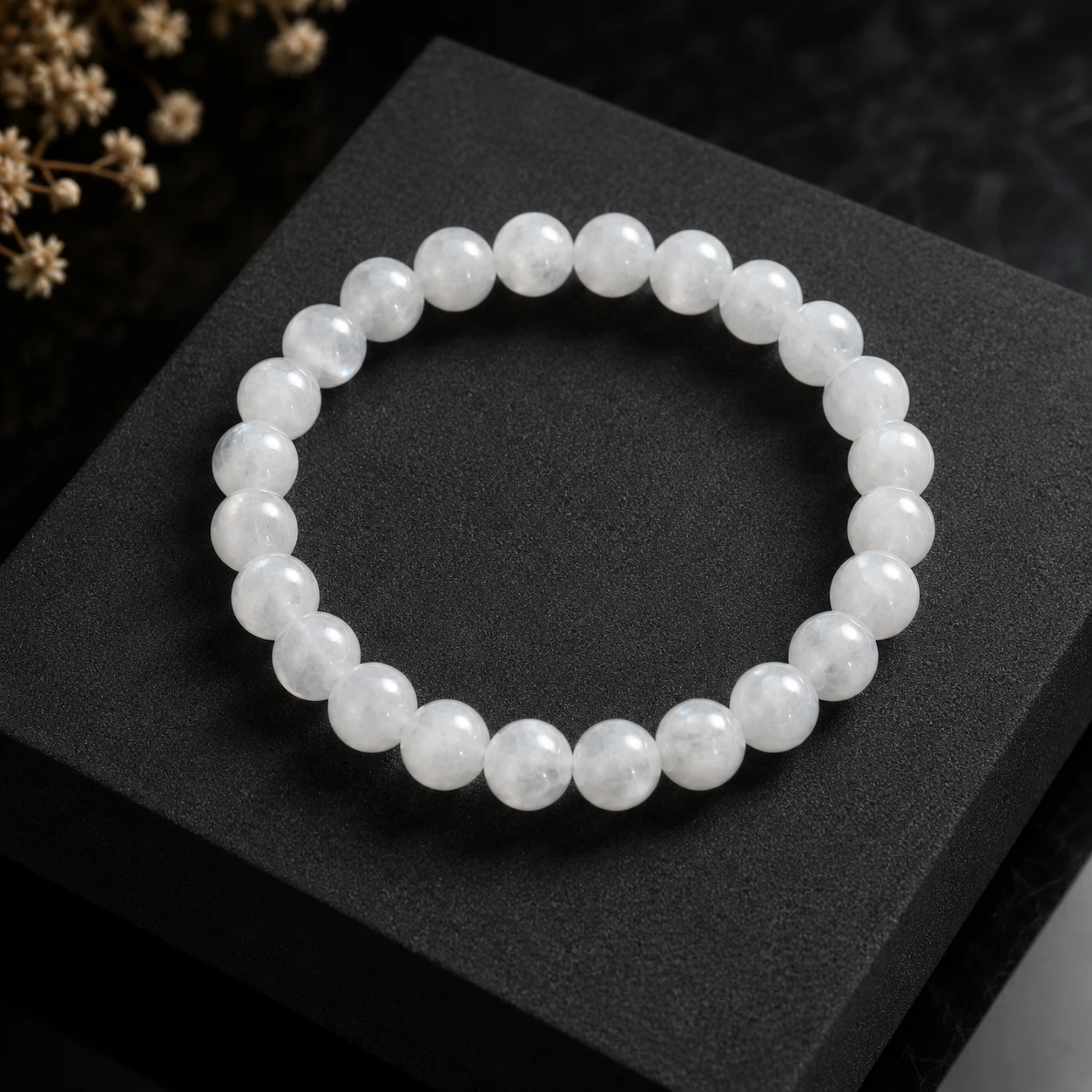 White Moonstone Bracelet
