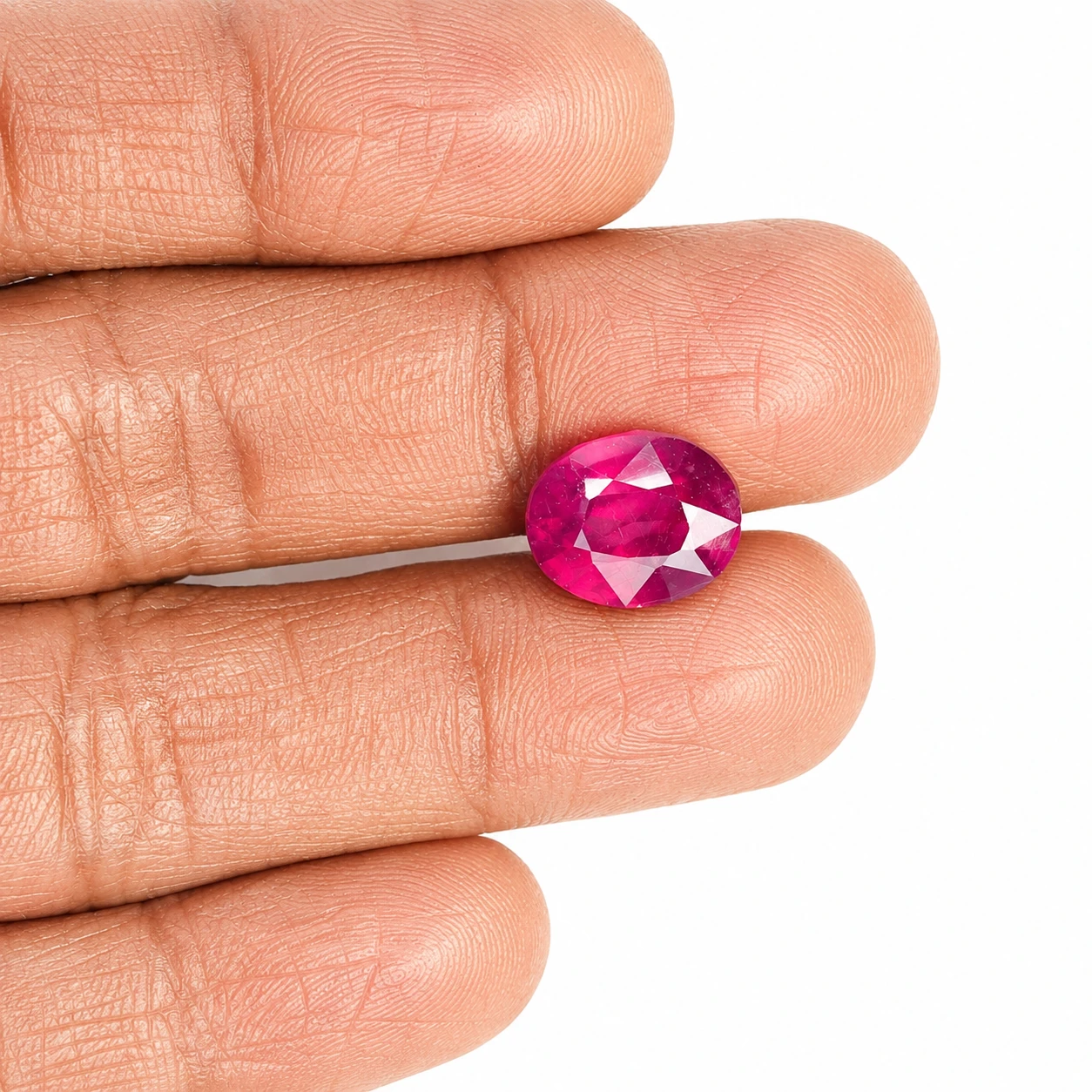 Natural Pink Ruby stone 8.05 ct with finger
