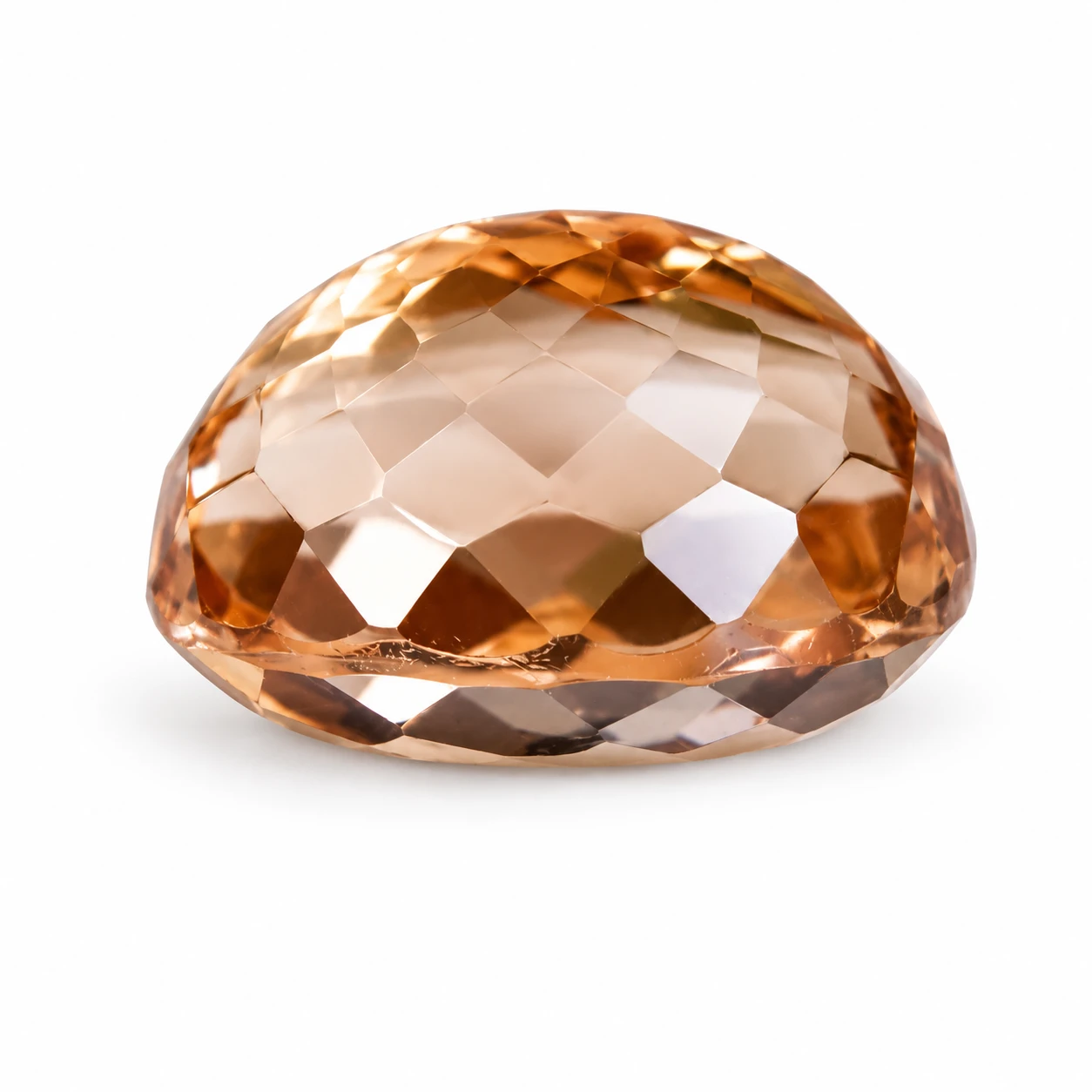 11.90 ct Natural Yellow Topaz Gemstone top view