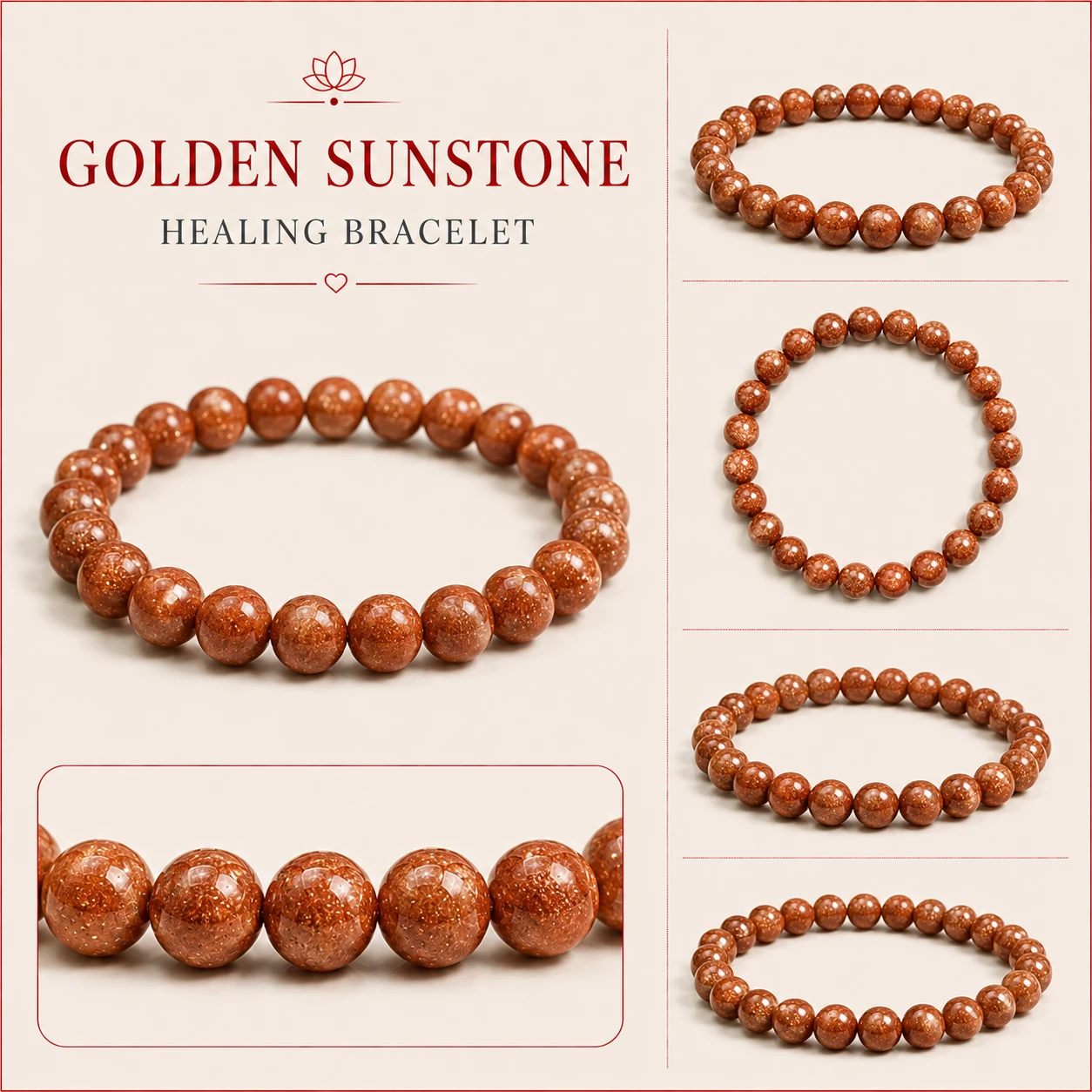 Sunstone Bracelet info
