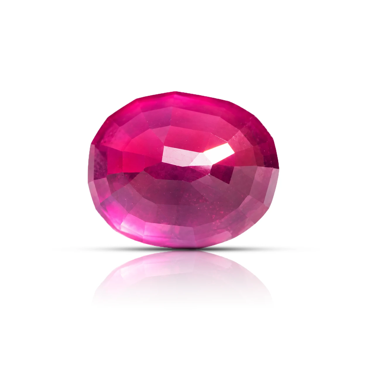 Natural Pink Ruby stone 8.05 ct backside